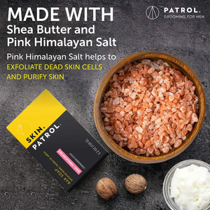 Skin Patrol Shea Butter & Himalayan Salt Bar Soap - Sulfate-Free, Paraben-Free (Activated Shea Butter, 5.2 Ounce / 150g)