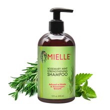 Charger l&#39;image dans la galerie, Shampooing quotidien nourrissant et fortifiant Mielle Romarin-Menthe à la biotine, 350 ml, tous types de cheveux
