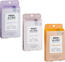 Charger l'image dans la galerie, Pedi In A Box Trio 4 étapes, pack de 3 parfums : Lavender Relieve, Jasmine Soothe et Mango Delight
