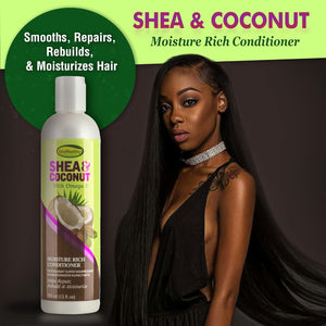 GroHealthy Shea & Coconut Moisture Rich Conditioner 12oz