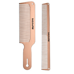 Lot de 2 peignes métalliques BabylissPRO ROSEFX - BCOMBSET2RG