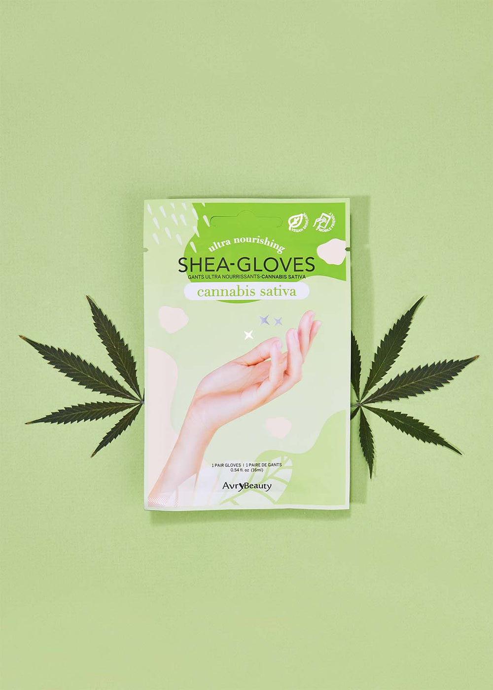 Gants au beurre de karité AvryBeauty - Cannabis Sativa
