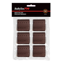 Charger l&#39;image dans la galerie, Rouleaux velcro Babyliss Pro Marron 55 mm, lot de 6 - BESMAGIC5AUCC
