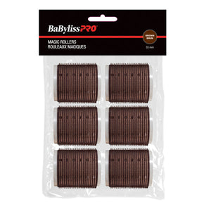 Rouleaux velcro Babyliss Pro Marron 55 mm, lot de 6 - BESMAGIC5AUCC