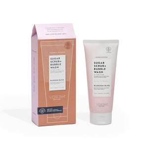 Gommage au sucre VOESH + Gel douche moussant, Gommage et gel douche exfoliants, Blossom Bliss