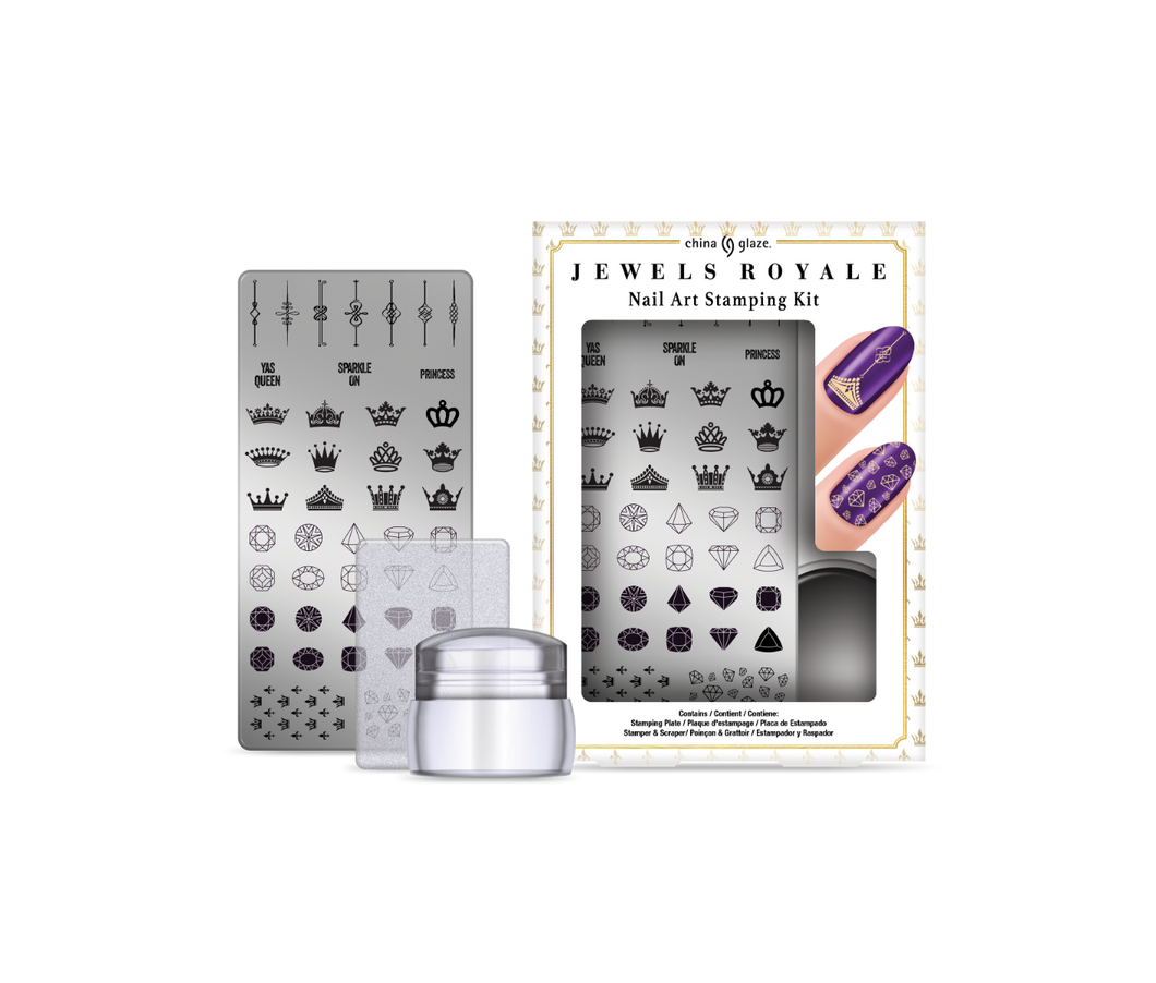 Kit de stamping Jewels Royale pour nail art China Glaze