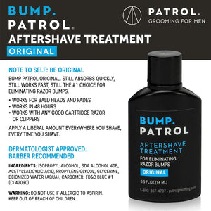 Traitement après-rasage Bump Patrol, approuvé par les dermatologues, force originale, 14 g