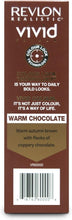 Load image into Gallery viewer, Revlon Realistic Vivid Colour Protein Infused Permanent Color Hair Dye with Color Lock Technology, Warm Chocolate 110ml
