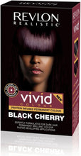 Load image into Gallery viewer, Revlon Realistic Vivid Colour Protein Infused Permanent Color Hair Dye with Color Lock Technology, Black Cherry 110ml

