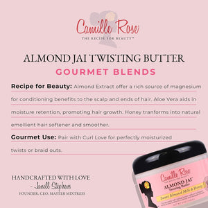 Beurre torsadé aux amandes et au miel de Camille Rose Naturals, 227 g 