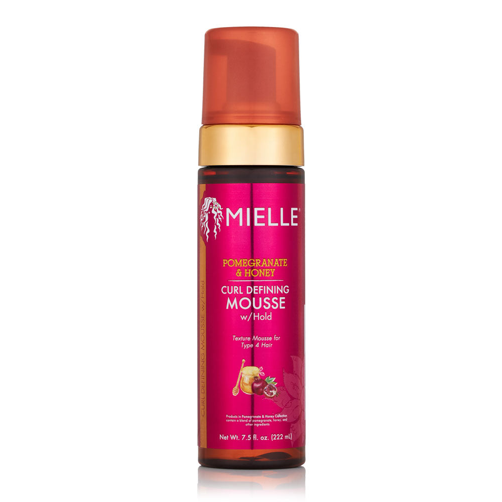 Mousse définissante pour boucles Mielle Grenade et Miel avec tenue 7,5 oz