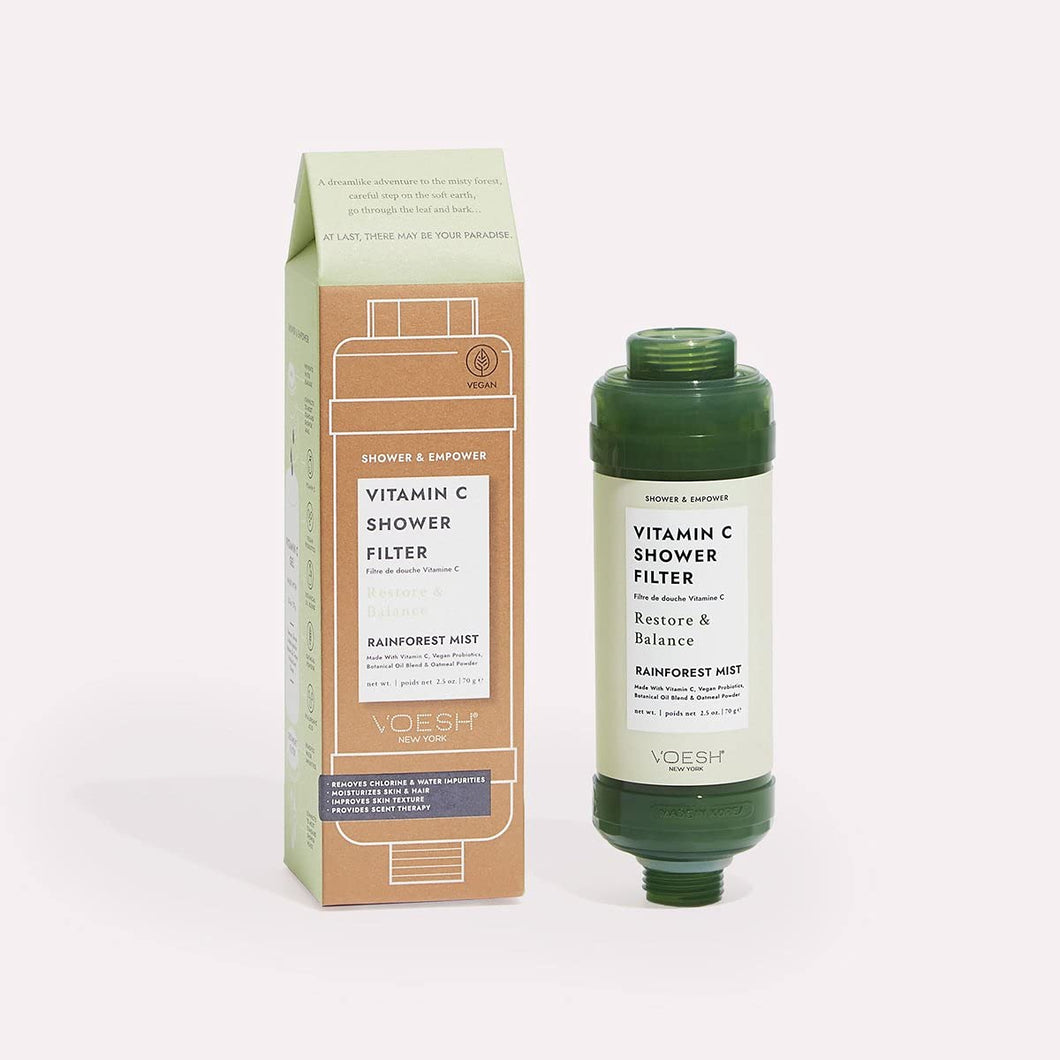 VOESH Rainforest Mist Vitamin C Shower Filter