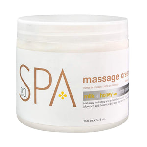 BCL MASSAGE CREAM (16 oz.) MILK + HONEY WITH WHITE CHOCOLATE - SPA54106