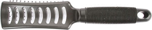 Bass Grande brosse de salon à poils en nylon ventilés blancs/noirs par Bass