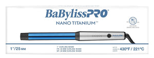 Fer à friser BabylissPRO 1" NANO TITANE - BNTW100NUC