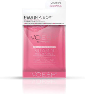 Voesh Pedi In A Box Deluxe 4 étapes - Recharge de vitamines - Pack de 3