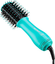 Charger l'image dans la galerie, Sèche-cheveux portable 2 en 1 TORO avec brosse volumisante (bleu sarcelle)
