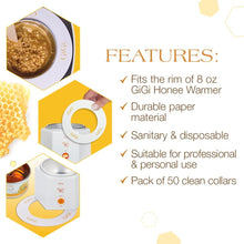 Load image into Gallery viewer, GiGi Clean Collars, For 8 oz Warmers, 50 Count
