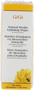 Lot de 100 petites bandes de mousseline naturelle GiGi