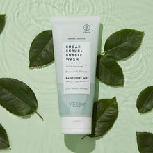 Load image into Gallery viewer, VOESH Sugar Scrub + Bubble Wash, Exfoliating Body Scrub &amp; Body Wash, Rainforest Mist
