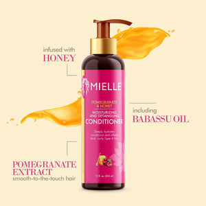Après-shampoing hydratant et démêlant à la grenade et au miel de Mielle Organics
