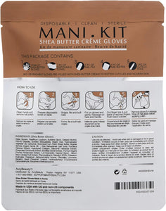 Kit de manucure tout-en-un AvryBeauty avec gants au beurre de karité, 1 ct.