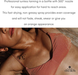 Body Drench Quicktan Spray autobronzant bronzant rapide Medium Dark (l'autobronzant ultra-bronzant idéal, formule à séchage rapide) - Format 170 g (lot de 2)