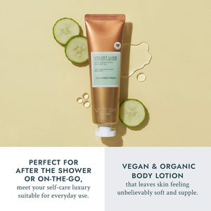 LOTION VÉGÉTALIENNE VELOURS DE LUXE VOESH - Concombre frais 8,5 oz, 1 ct.