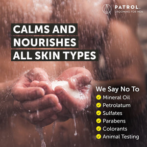 Savon au chanvre Skin Patrol - Pain de savon à l'huile de graines de chanvre - Sans sulfate, sans parabène