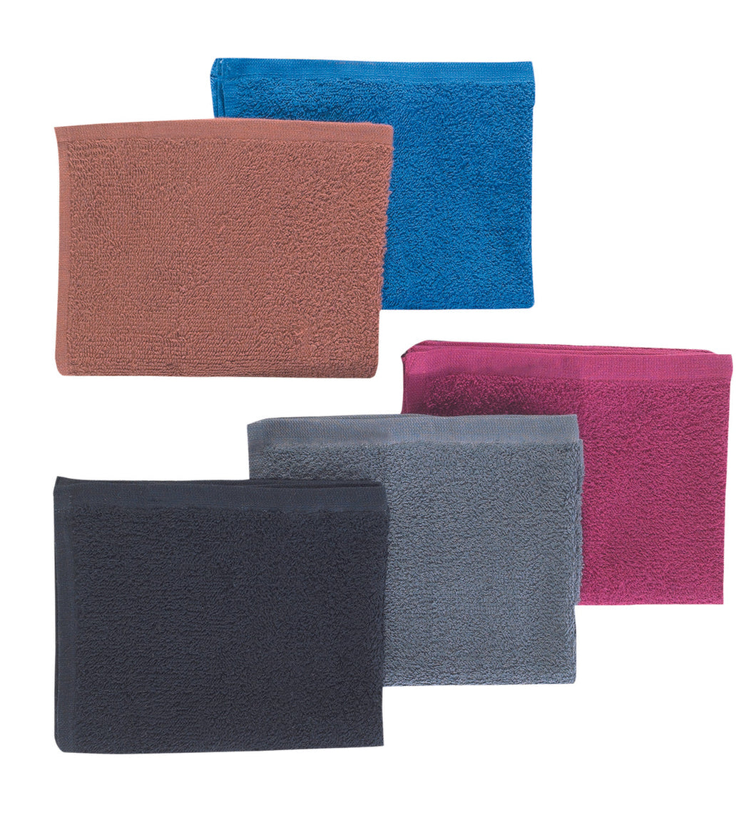 Douzaine de serviettes noires résistantes à l'eau de Javel - TOWEL-C-BKC