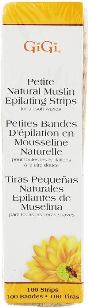 Bandes épilatoires en mousseline naturelle GiGi Petite, paquet de 100
