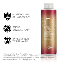 Load image into Gallery viewer, JOICO K-PAK COLOR THERAPY SHAMPOO &amp; CONDITIONER 1L DUO

