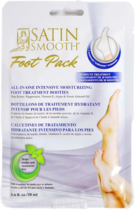 Satin Smooth Foot Pack Moisturizing Treatment Single Use Booties