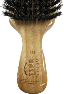 Brosse à cheveux Bass Brushes 100 % poils de sanglier, style club classique pour homme, avec manche 100 % bambou pur. Elle fait briller, revitalise et polit. Modèle n° 153
