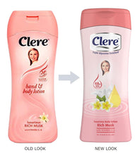 Charger l&#39;image dans la galerie, CLERE LOTION POUR LES MAINS ET LE CORPS RICHE EN MUSC 400ML
