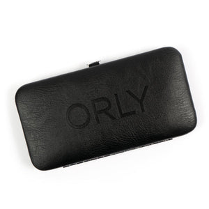Kit manucure magnétique ORLY pour manucures et pédicures | Kit de voyage pour les ongles avec deux limes à ongles en verre, un repousse-cuticules, une pince et un coupe-ongles pour un soin des ongles en déplacement