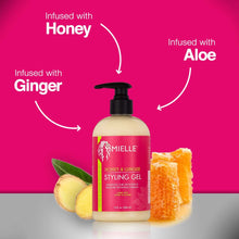 Charger l&#39;image dans la galerie, [MIELLE ORGANICS] GEL COIFFANT AU MIEL ET AU GINGEMBRE 13 OZ BOUCLES DÉFINIES HYDRATANT
