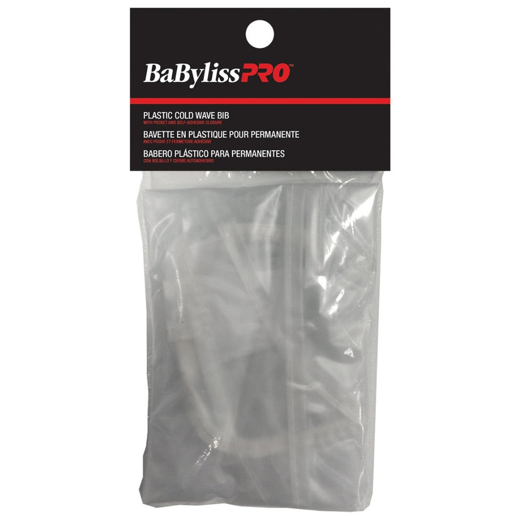 BAVOIR EN PLASTIQUE COLD WAVE BabylissPRO AVEC POCHE ET FERMETURE VELCRO - BES68AUCC