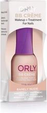 Charger l&#39;image dans la galerie, Orly Barely Nude BB Crème Soin des ongles tout-en-un, 0,6 once
