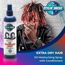 Load image into Gallery viewer, Stylin&#39; Dredz Extra Dry Hair Oil Moisturizing Spray 350ml
