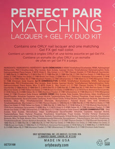 Kit Duo Vernis et Gel Assortis Orly Perfect Pair, Pointes Blanches