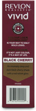 Load image into Gallery viewer, Revlon Realistic Vivid Colour Protein Infused Permanent Color Hair Dye with Color Lock Technology, Black Cherry 110ml
