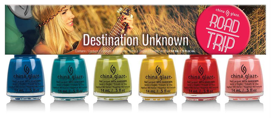 CHINA GLAZE DESTINATION UNKNOWN (6 PC)