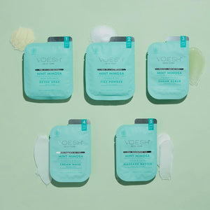 VOESH Pedi in a Box O2 Fizz 5 Step - Mint Mimosa, 2 Pack