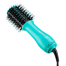 Charger l'image dans la galerie, Sèche-cheveux portable 2 en 1 TORO avec brosse volumisante (bleu sarcelle)

