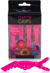 FOIL IT PINK RUBBERIZED JAW CLIPS (4)