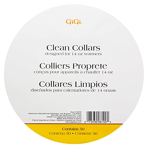 Colliers de nettoyage GiGi pour chauffe-cire de 400 g, 50 pièces
