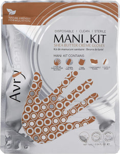 Kit de manucure tout-en-un AvryBeauty avec gants au beurre de karité, 1 ct.