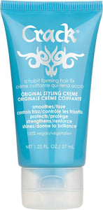 Crack : Crème de soin coiffante anti-frisottis originale, brillance améliorée, 35 g
