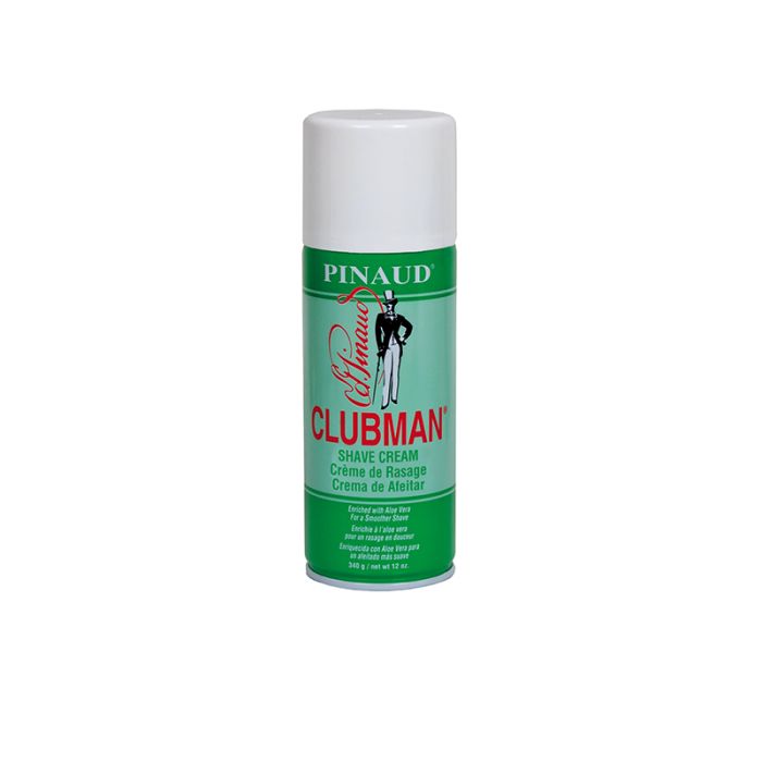 Clubman Pinaud Barbershop Style Shave Cream Enriched with Aloe Vera For a Smoother Shave, 12 oz/340 g